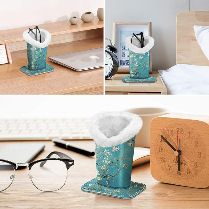 Fintie Plush Lined Eyeglasses Holder, Glasses Stand Case, Anti-scratch Glasses - Image 6