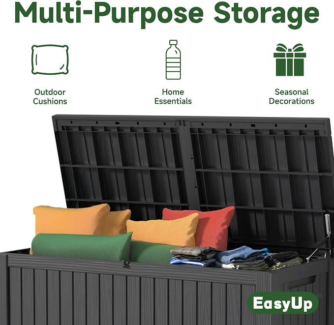EasyUp 200 Gallon Deck Boxes Resin Large Storage Bins - Image 5