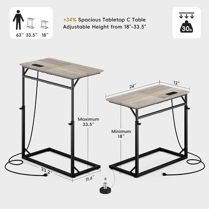 Vagusicc C Shaped End Table - Image 3
