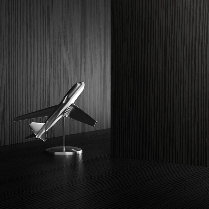 Mobili Fiver, Riccardo Floating nightstand, Ashwood Black, Made in Italy - Image 2
