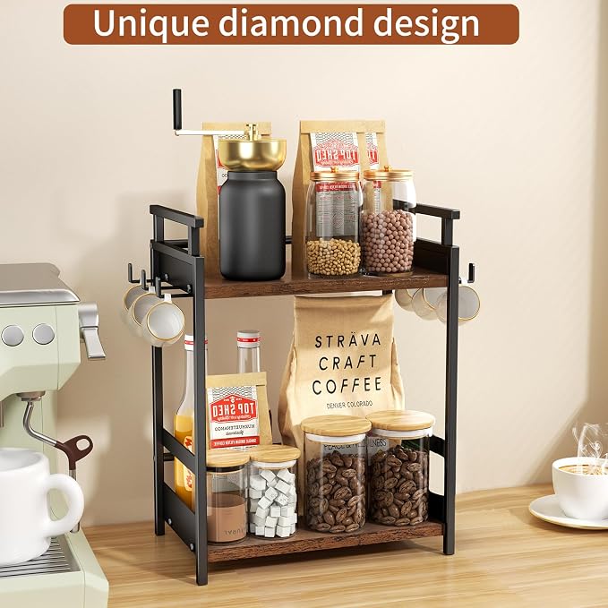 KLM 2 Tier Coffee Bar Organizer - Image 2
