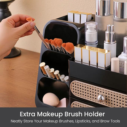 Aveniee Makeup Organizer with Drawers, Large Bathroom Countertop Organizer - Image 4