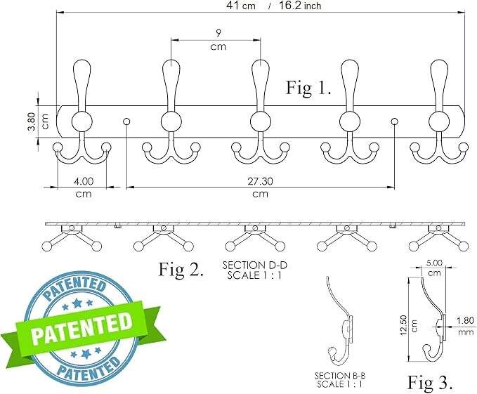 GlazieVault Coat Rack Wall Mount - Image 6