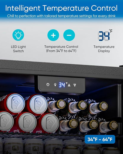 3.2 Cu.Ft Mini Fridge with Glass Door - Image 3
