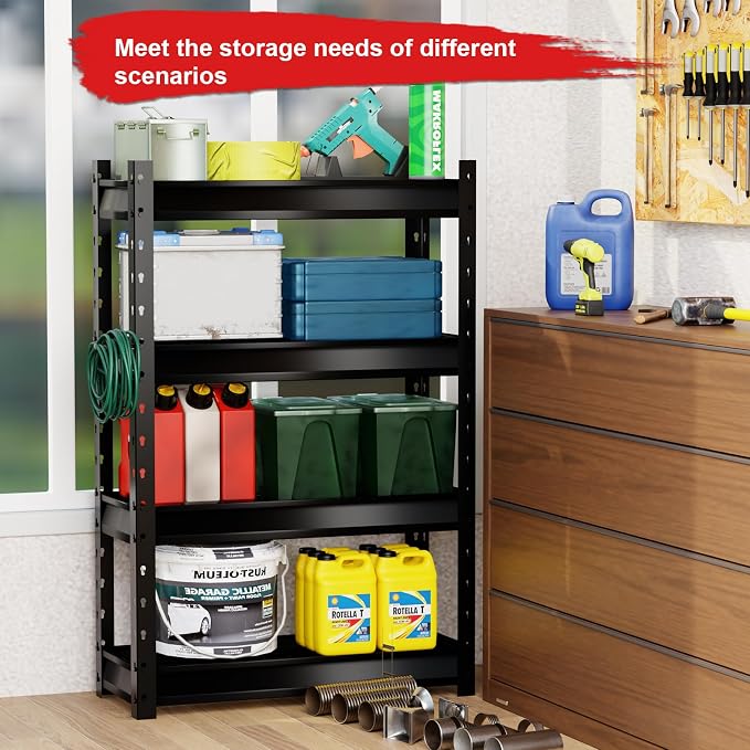 The Atlas 36" W Garage Shelving Heavy Duty Loads 6000LBS, 4 Tier Metal Storage - Image 7