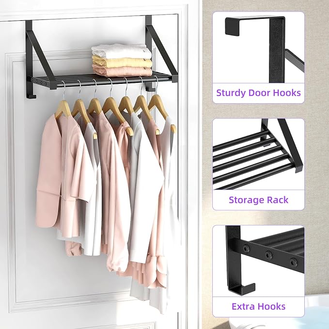 Over The Door Clothes Hanger - Image 2