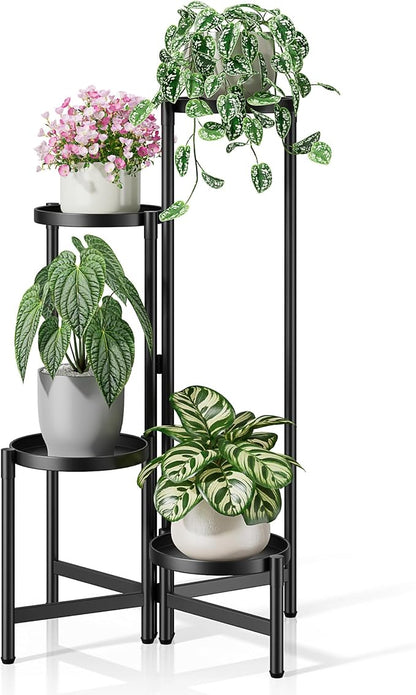 Tiered Plant Stand Indoor for Multiple Large Planter, 4 Tier Metal Corner Plant by Unknown