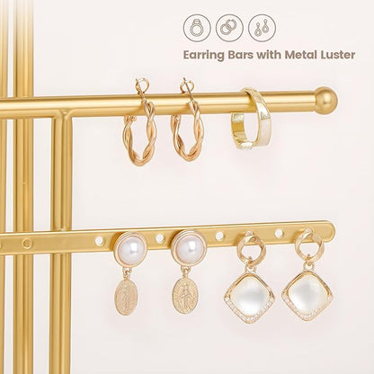 Lolalet Bracelet Display Stand Necklaces Holder, 5 Tiers Jewelry Organizer and - Image 4