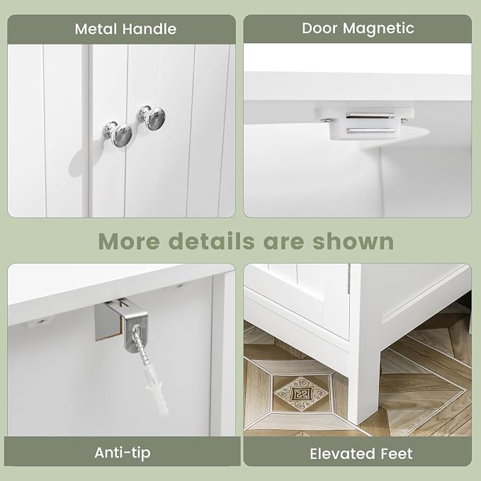 Iwell Pedestal Sink Storage Cabinet - Image 7