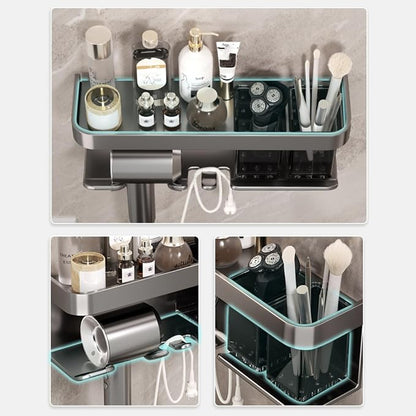 Hair Dryer Holder Wall Mounted, Blow Dryer Organizer, - Image 4