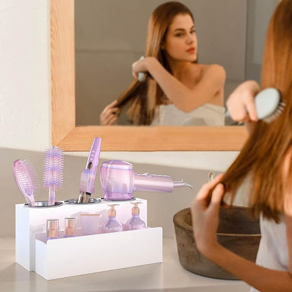 Hair Tool Organizer, Detachable Acrylic Hair Dryer Holder - Image 5