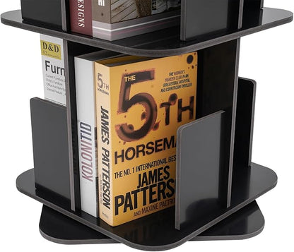 Rotating Bookshelf, Revolving Bookcase, Stackable Bookshelf Organizer, Swivel - Image 5