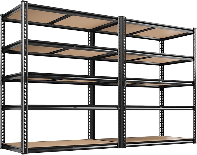 ROOMFAVE 72" H Storage Shelves 5 Tier Garage Shelving Heavy Duty, 2050LBS by RoomFave-organizeyourjoy