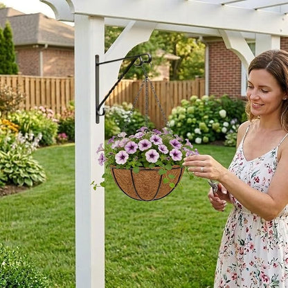 10 Inch Metal Hanging Basket - Image 6