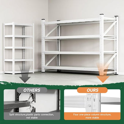 Letaya 4000LBS Storage Shelves Heavy Duty, 4 Tier Adjustable Utility Rack Shelf - Image 8