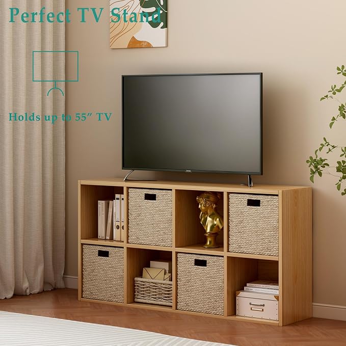 8-Cube Storage Shelf Bookcase - Image 6