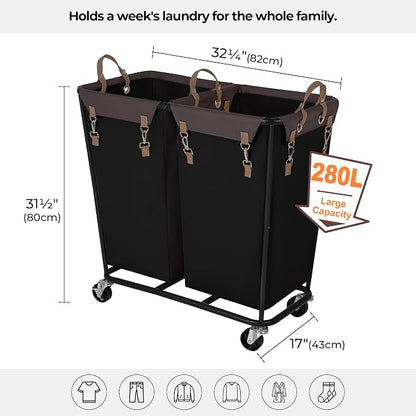 StorageWorks 280L Large Lanudry Hamper - Image 2