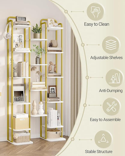 Hzuaneri 10 Tiers Vertical Shoe Rack, Narrow Shoe Tower, Tall Shoes Shelf - Image 7