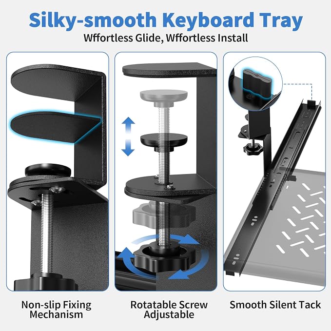 Keyboard Tray Under Desk - Image 5