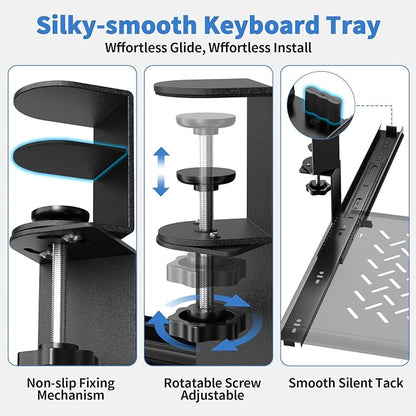 Keyboard Tray Under Desk - Image 5