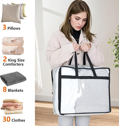 Budding Joy Clear Zippered Storage Bags - Image 3