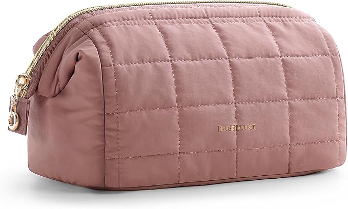 BAGSMART Makeup Bag Travel Toiletry Bag, Puffy Padded Make Up Bags by BAGSMART