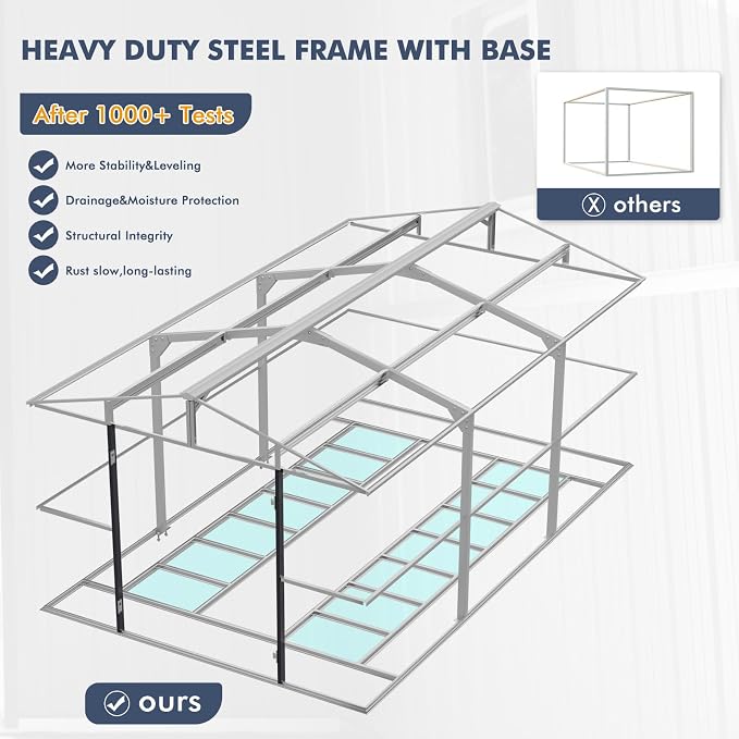 10x16 FT Metal Storage Shed - Image 3