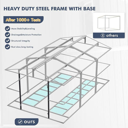 10x16 FT Metal Storage Shed - Image 3