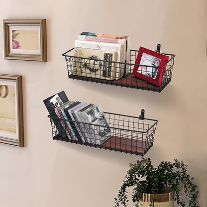 SheeChung [Extra Large Wall Storage Basket, Metal Hanging Basket, Wire - Image 4