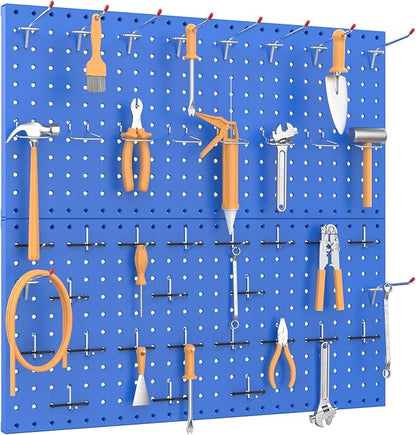 TORACK Metal Pegboard Wall Organizer 24" x 24" or 12" x 48" - Image 2