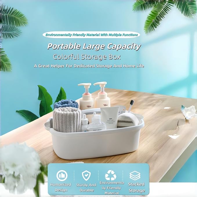 2 Pack Large Cleaning Caddy Portable Shower Basket Supply Organizer - Image 4