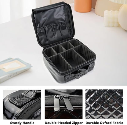 Travel Makeup Bag Makeup Cosmetic Train Case Organizer Portable Storage Bag - Image 4