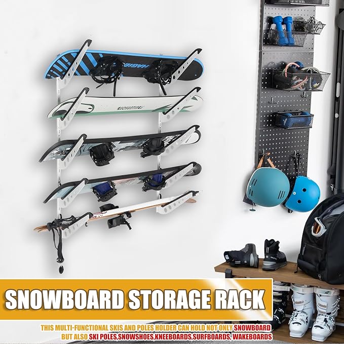 Snowboard Wall Racks, Adjustable Storage Rack - Image 3