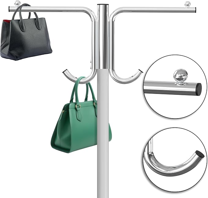 Simple Houseware Industrial Grade Z-Base Garment Rack, 500lb Load - Image 5