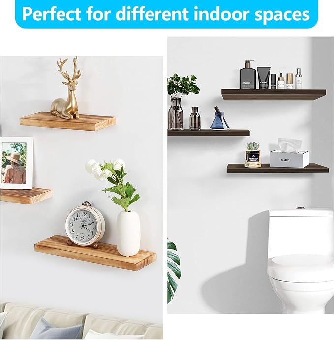 2pcs Floating Shelf Bracket, Solid Steel Support Rods, Wall Mounting Invisible - Image 5