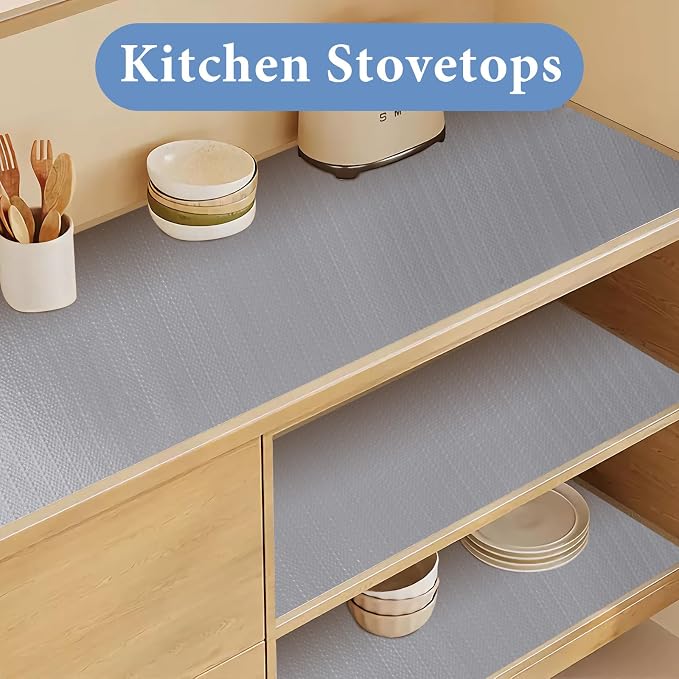Shelf Liners for Kitchen Cabinets Non Adhesive Drawer Liner 23.6in x 30FT Pure - Image 5