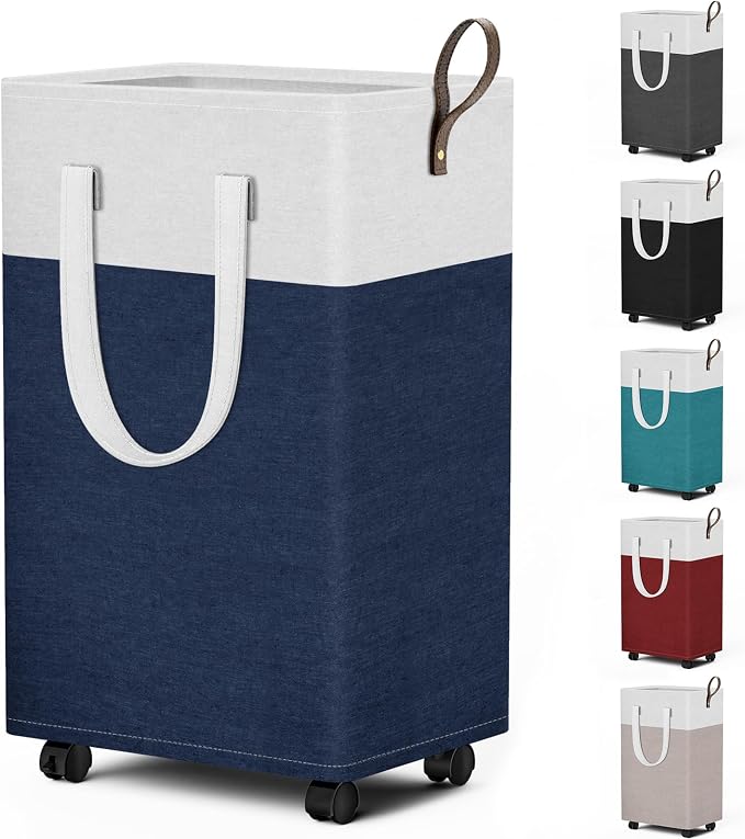 HomeHacks 75L Rolling Laundry Basket by HomeHacks