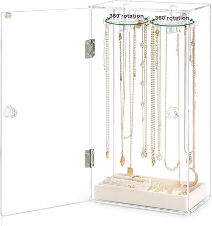 Necklace Holder, Acrylic Jewelry Organizer - Image 8