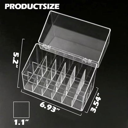Lipstick Holder Display Case, 18 Slots Acrylic Organizer - Image 3