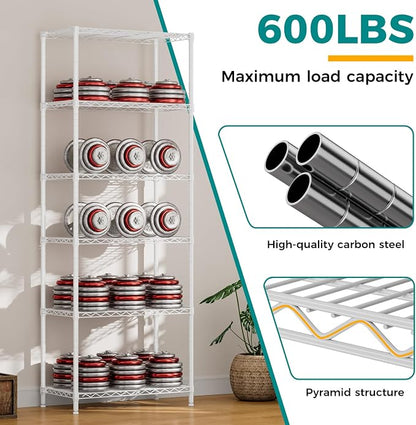 SINGAYE Shelf Wire Shelving Adjustable Storage Shelves Rack Standing Units - Image 8