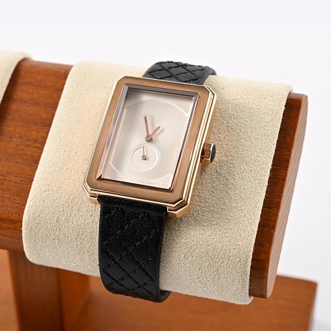 Oirlv Solid Wood Double Watch Display Stand Watch Bracelet Organizer - Image 8