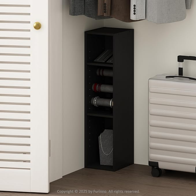Furinno Reed 3-Tier Closet Organizers and Storage, Closet Organizer, Open Shelf by Furinno-FitsYourSpaceFitsYourBudget