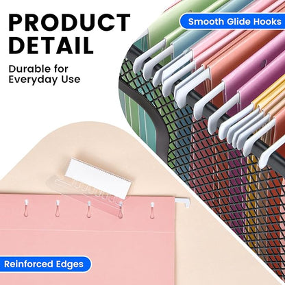 50-Pack Pastel Hanging File Folders, Letter Size - Image 5