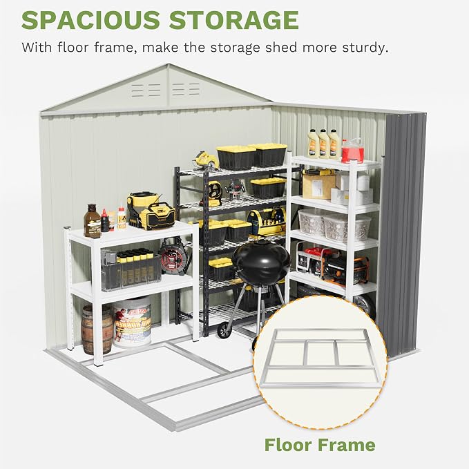 Patiowell 6x4 FT Outdoor Storage Shed - Image 3