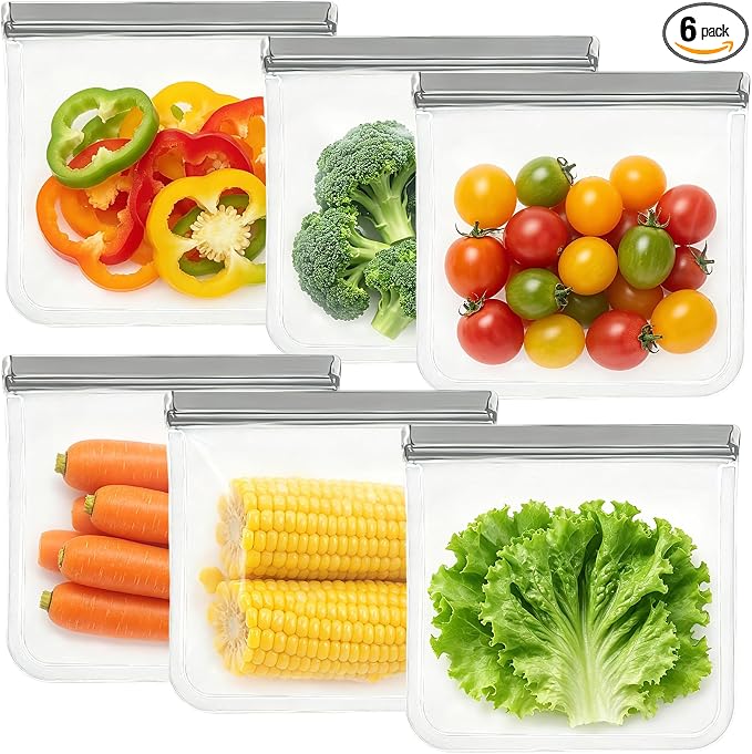 6Pack Gallon Freezer Bags, Lock Bags by Unknown