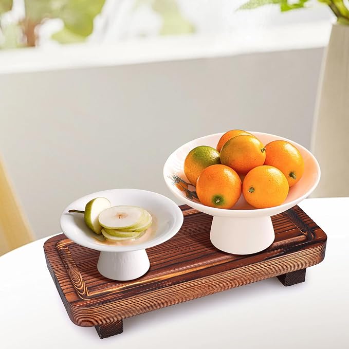 Small Kitchen Sink Soap Tray for Counter Dish Soap Dispenser Holder Wooden - Image 7