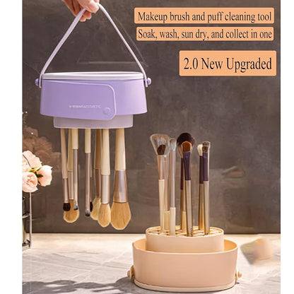 Makeup Brush Cleaner Mat, 3 in 1 Upgraded Foldable Silicone Makeup Brush - Image 8
