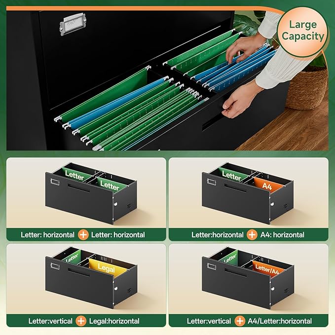 Letaya 4 Drawer File Cabinets - Image 5