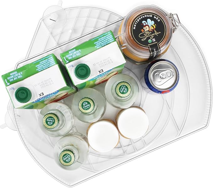 FIRJOY Lazy Susan Turntable for Refrigerator, Square Turntable Organizer for - Image 8