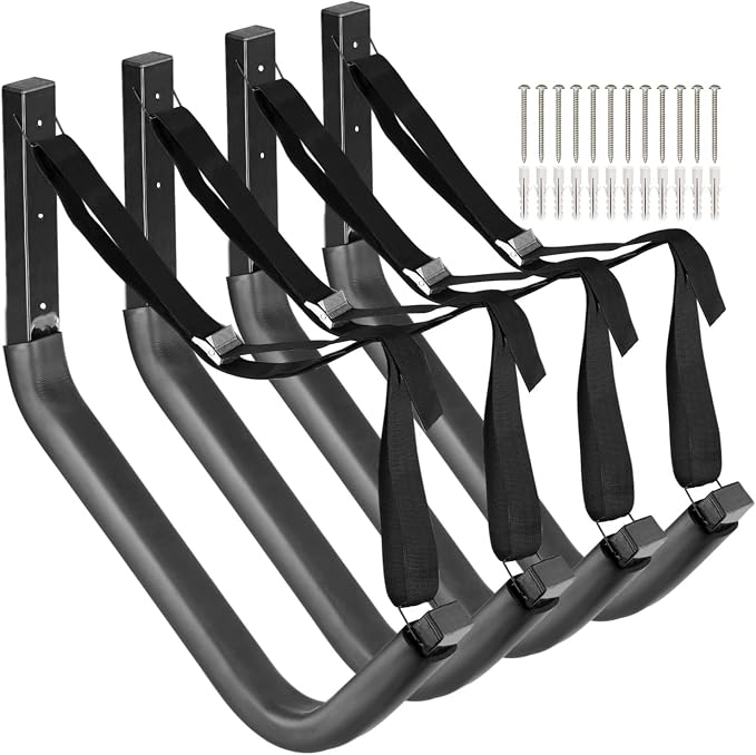 Kayak Storage Racks, Canoes Garage Storage Hooks, Wall Mount Surfboard Hangers by Heavdace